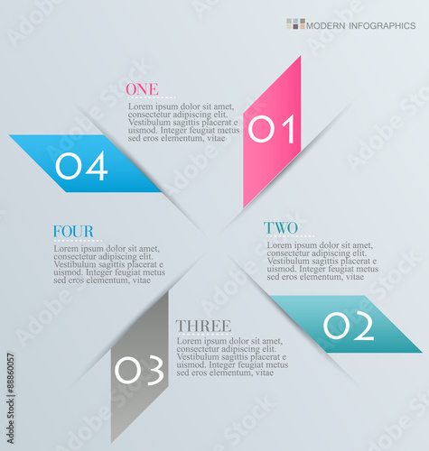 Infographics template for business, education, web design, banners, brochures, flyers. Vector illustration. © Natalie Adams
