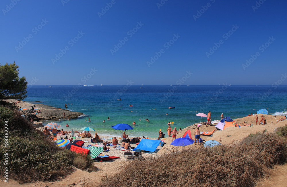 Njive beach in peninsula Kamenjak in Croatia Njive beach in peninsula Kamenjak in Croatia