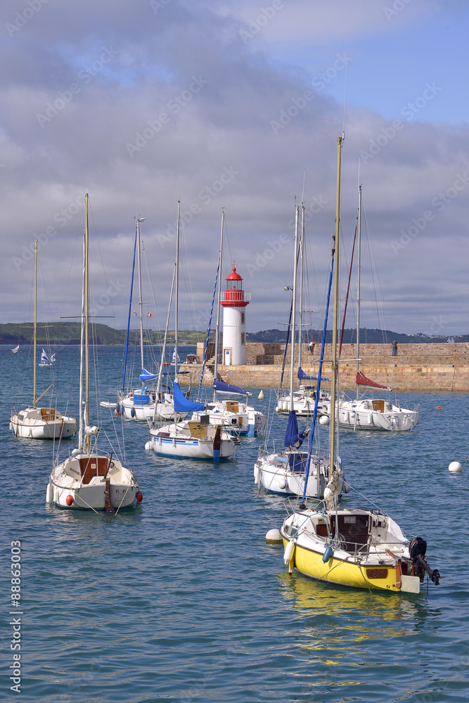 Obraz premium Port of Erquy in France