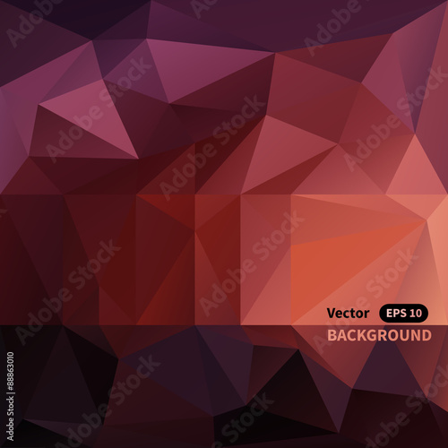 Abstract triangle mosaic vector background