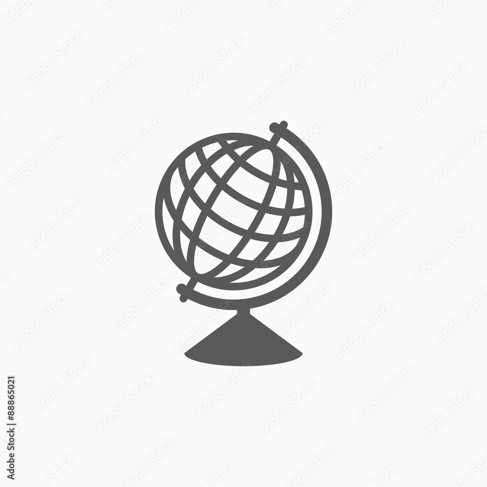 Fototapeta premium globe icon