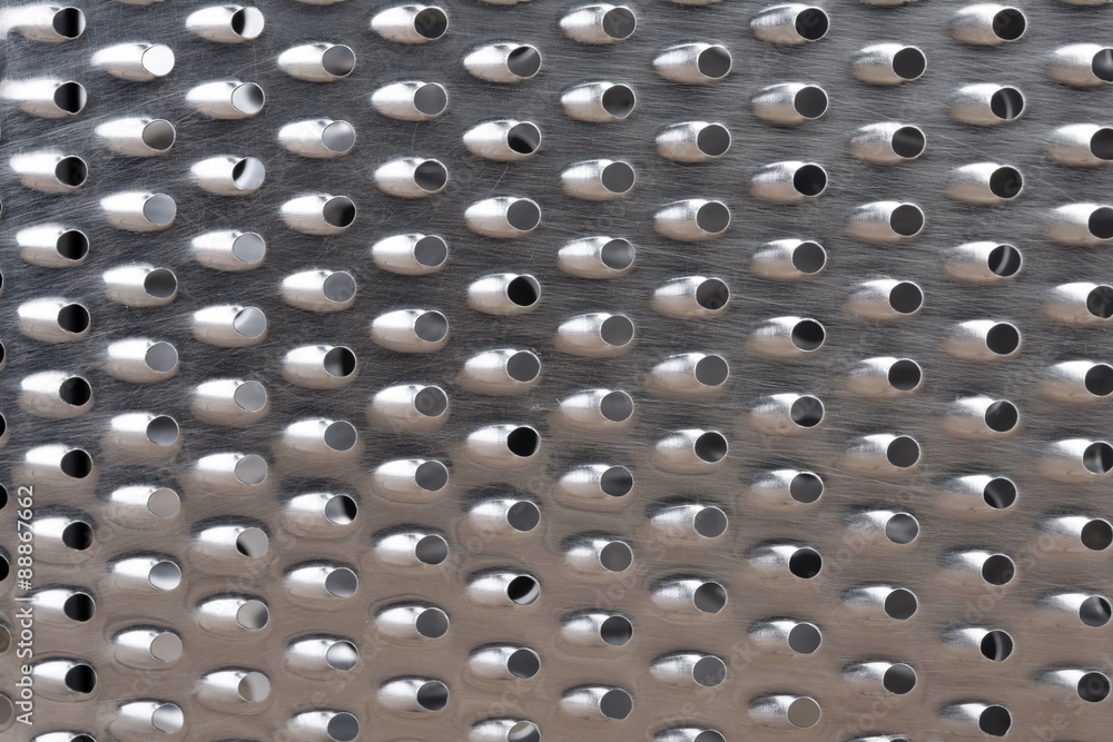 Stainless Steel Box Grater - Close Up Stainless Steel Box Grater - Close Up