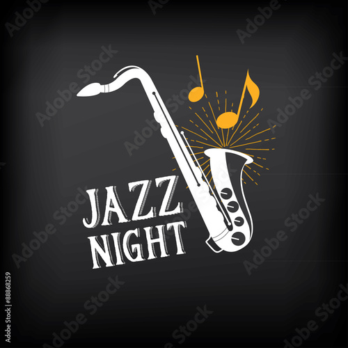 Photography Jazz music party logo and badge design.