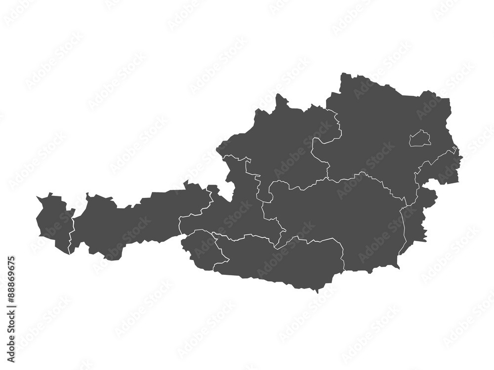 Obraz premium Map of Austria