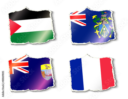 set of flags