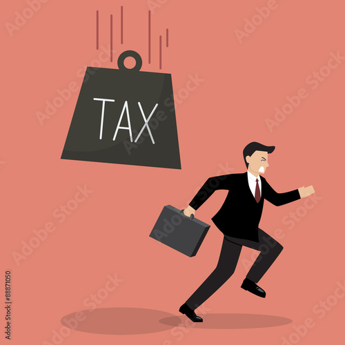 Businessman run away from heavy tax