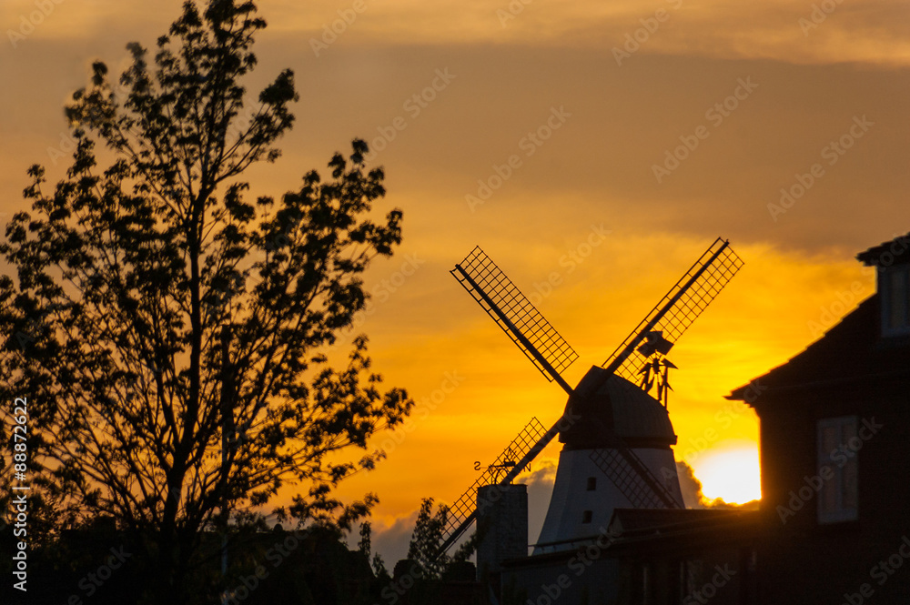 Kappeln - Mühle - bei Sonnenuntergang