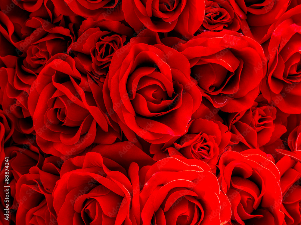 artificial red roses, flower texture background artificial red roses, flower texture background