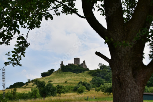 Der Desenberg mit Burgruine bei Warburg photo