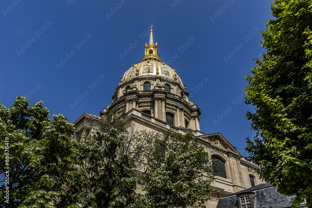 Chapel of Saint Louis des Invalides in Paris. France.
