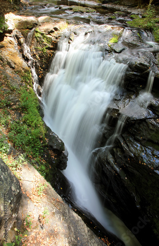 Waterfall in Bushkill Falls national park, USA