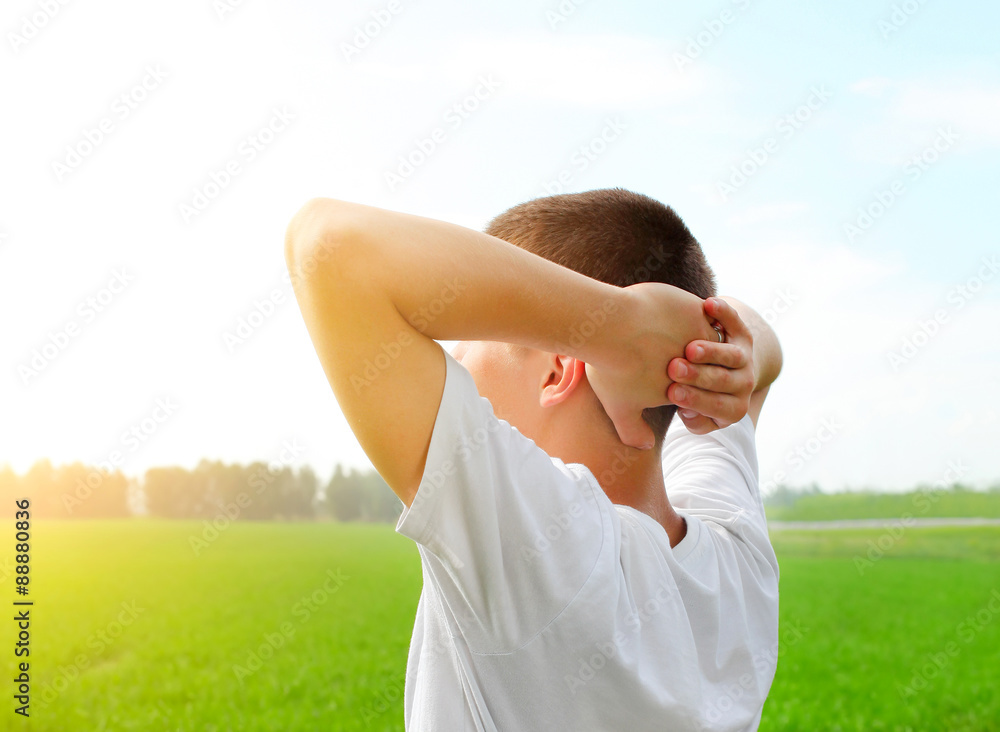 Fotografie Happy Young Man outdoor