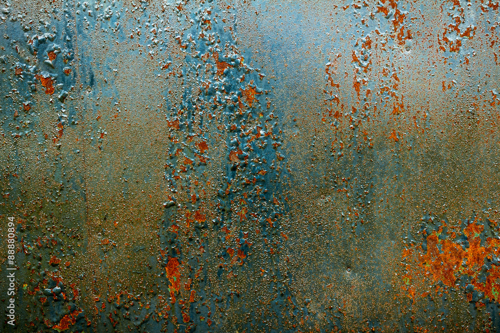 Quadro su tela Old rusty metal background.