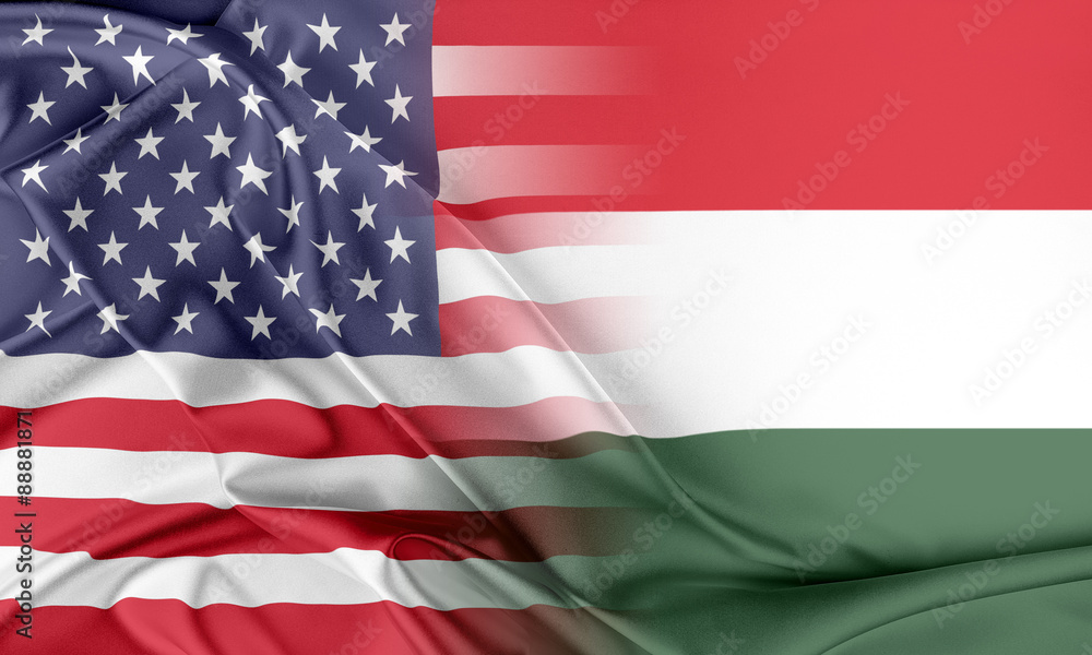 Obraz premium USA i Węgry