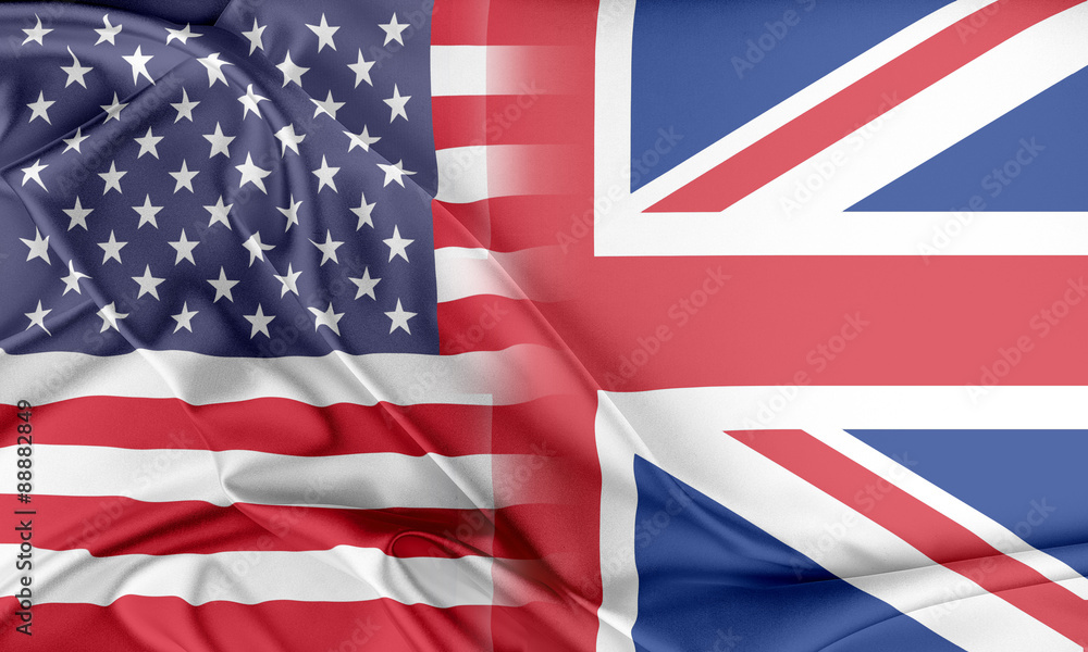 Obraz premium USA and United Kingdom