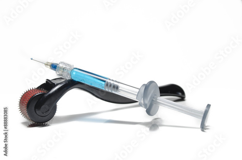 Dermaroller tool for medical cosmetic procedure photo