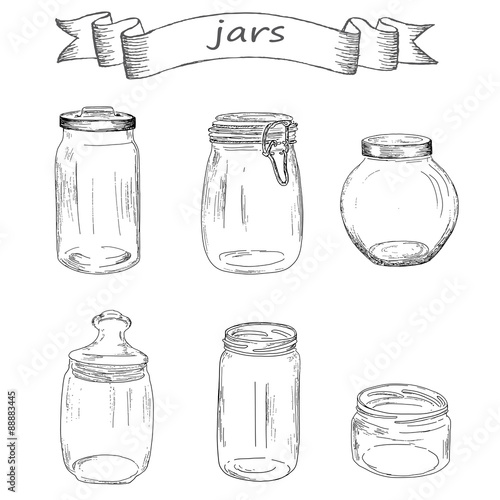 glass jars 