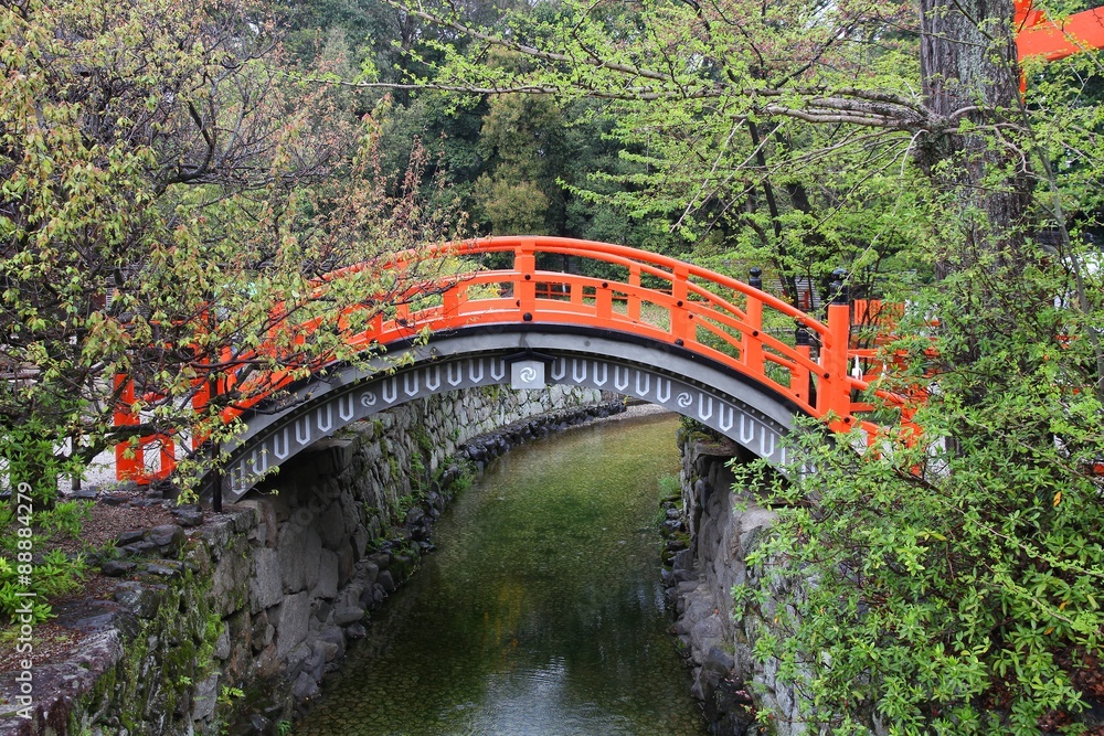 Fototapeta premium Kyoto - Shimogamo shrine bridge