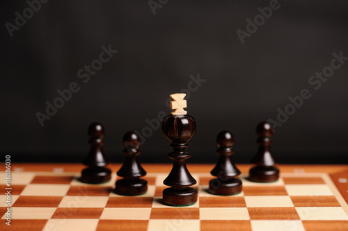 wooden chess pieces