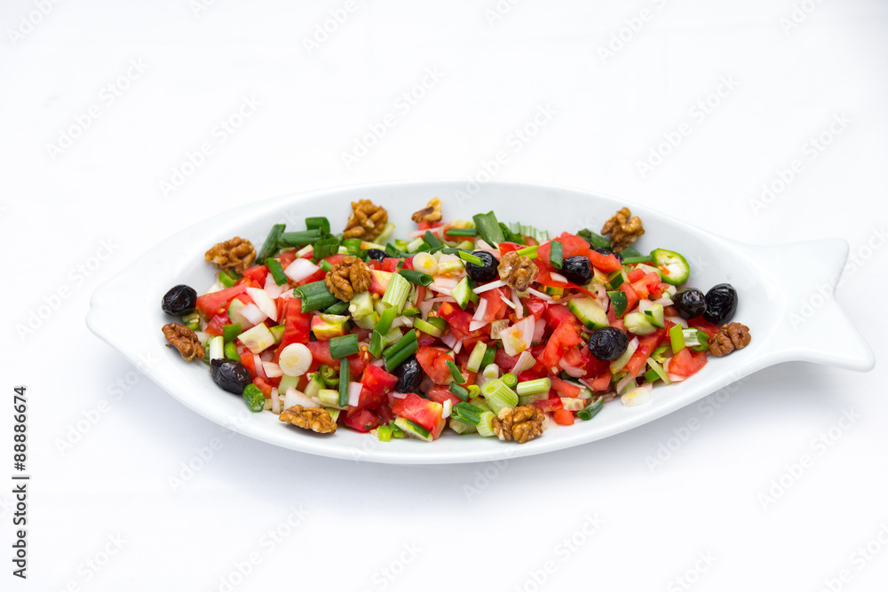 Salat in der Schüssel Salat in der Schüssel