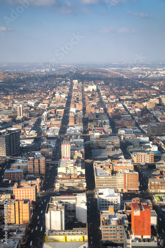 Obraz na płótnie View from the Carlton towers over downtown Johannesburg in South Africa
w salonie