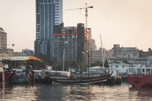 Fotografía Boats in the harbour of Maputo, the capital of Mozambique