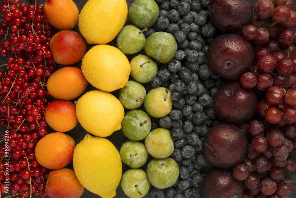 Rainbow made of fruit Rainbow made of fruit