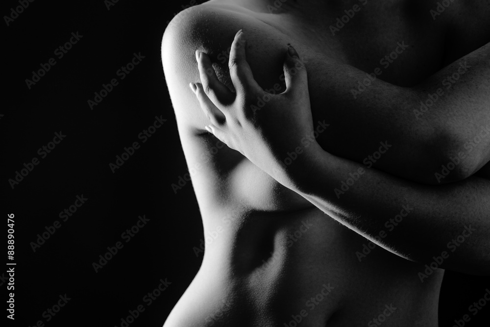 Naklejka premium abstract nude woman