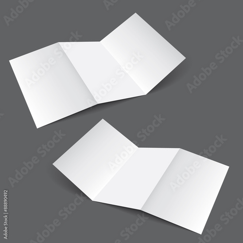 Blank three fold A4 template