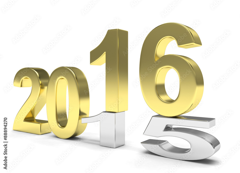 2015-2016 change new year 2016 isolated 2015-2016 change new year 2016 isolated
