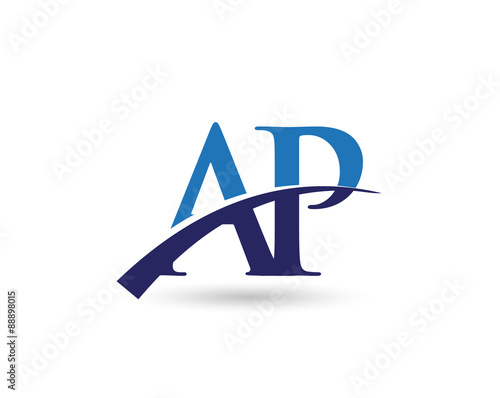 AP Logo Letter Swoosh