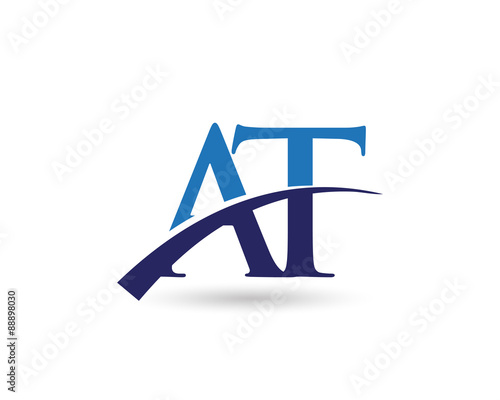 AT Logo Letter Swoosh