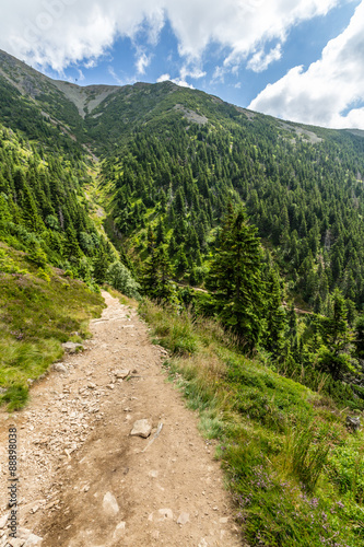 Mountain path in the national park Krkonose 
