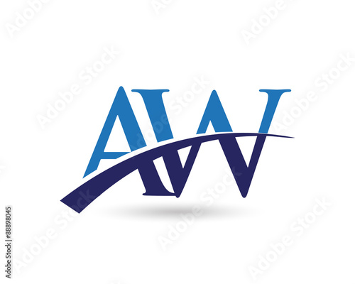 AW Logo Letter Swoosh
