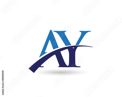 AY Logo Letter Swoosh