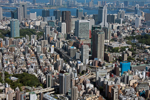 東京都心部の高層ビル群
