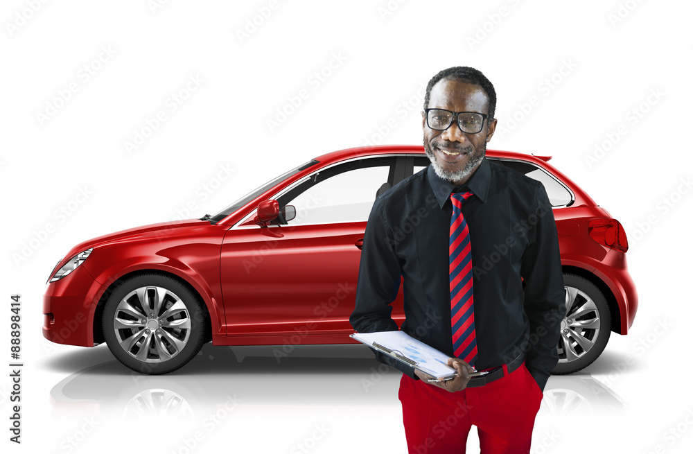 Car Vehicle Hatchback Transportation 3D Illustration Concept Car Vehicle Hatchback Transportation 3D Illustration Concept