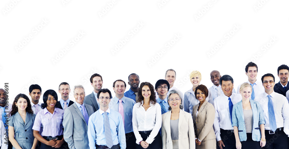 Multiethnic Group Business People Standing Concept Multiethnic Group Business People Standing Concept