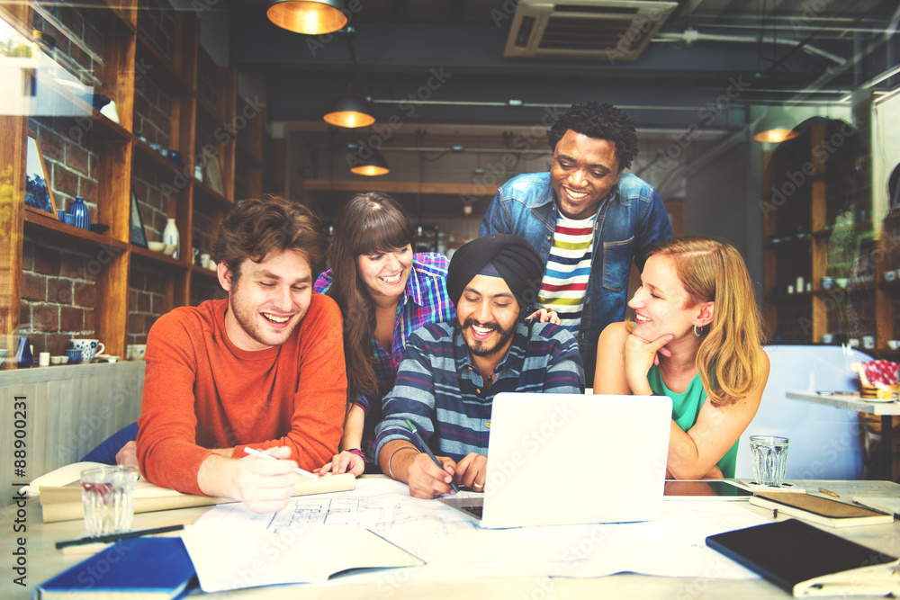 Diverse Architect People Group Working Concept Diverse Architect People Group Working Concept