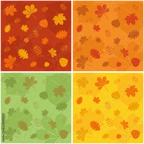 Autumn pattern, vector illustration
