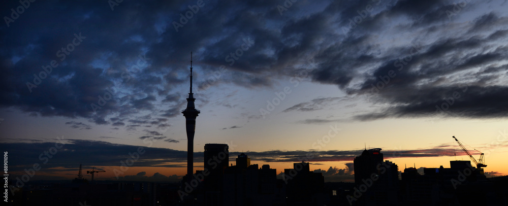 Panoramic view of Auckland skyline