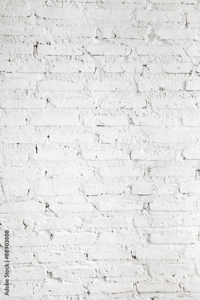 close up white brick wall in factory