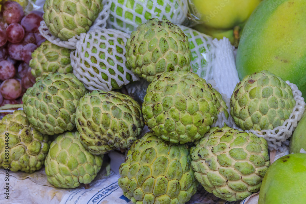 Fototapeta premium Cherimoya at the market