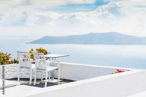 Beautiful terrace with sea view © smallredgirl