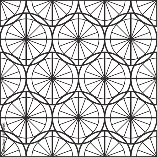 seamless texture  black circles and lines