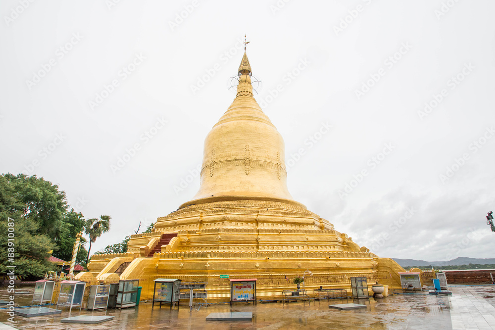 Pagoda  in the plain of Bagan, Myanmar (Burma) 