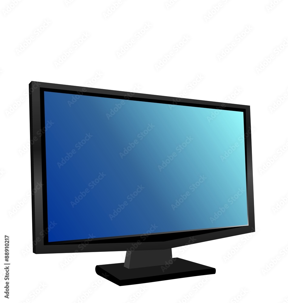 Illustration the switched on monitor TFT Illustration the switched on monitor TFT