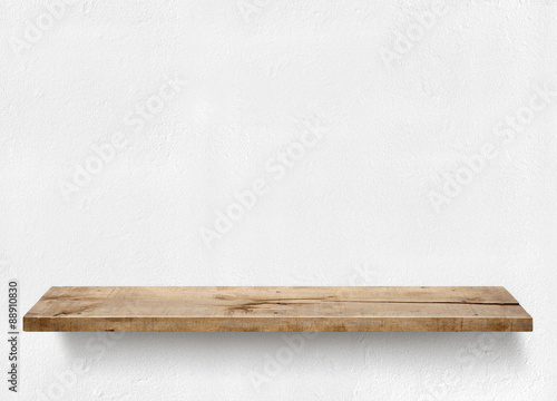 Vászonkép Wood plank shelf