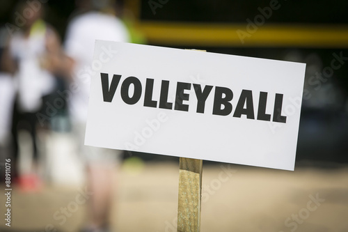Schild Beach Volleyball