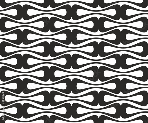 seamless geometric rounded shapes pattern